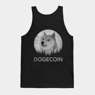 Vintage Dogecoin DOGE Coin To The Moon Crypto Token Cryptocurrency Wallet Birthday Gift For Men Women Kids Tank Top